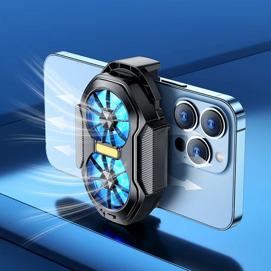 Dual Fan Phone Cooler | Plug-In & Rechargeable Radiator