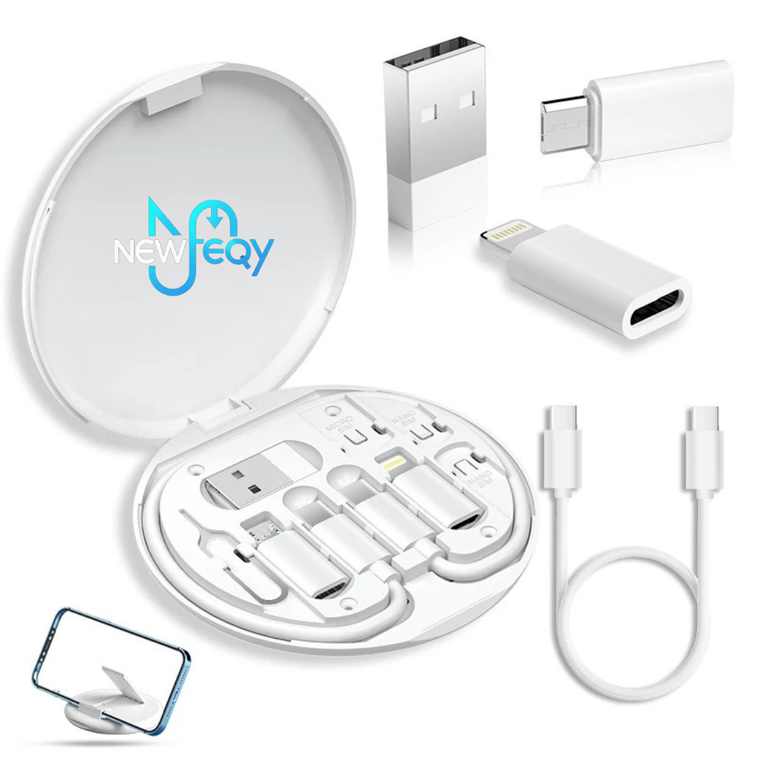 Universal 60W USB-C Cable Kit – Type-C, Lightning & Micro Adapter Set