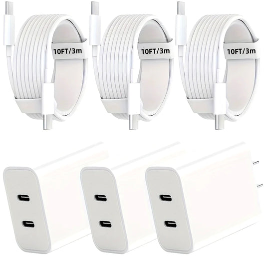 Fast Charge Kit for iPhone — 20W + 10FT USB-C Cable