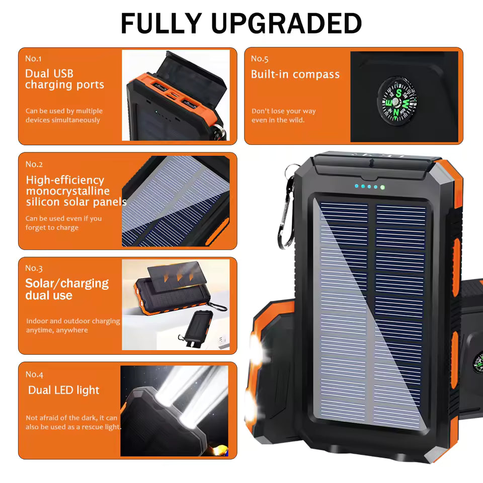 Portable Solar Charger Powerbank