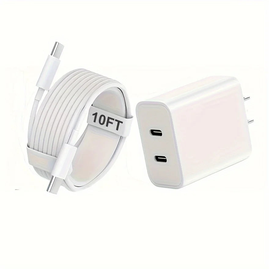 Fast Charge Kit for iPhone — 20W + 10FT USB-C Cable