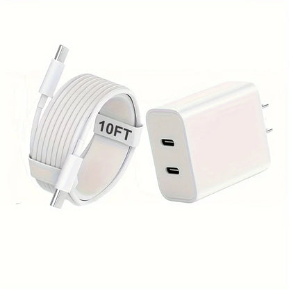 Fast Charge Kit for iPhone — 20W + 10FT USB-C Cable