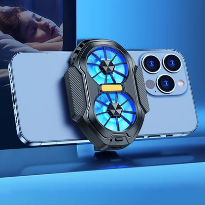 Dual Fan Phone Cooler | Plug-In & Rechargeable Radiator