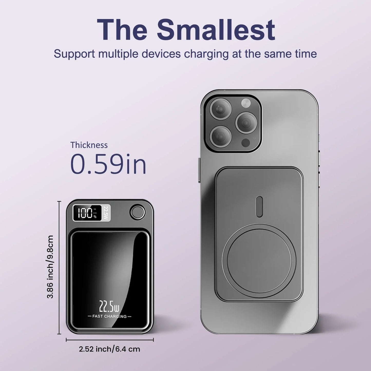 MagSafe-Compatible Magnetic Power Bank