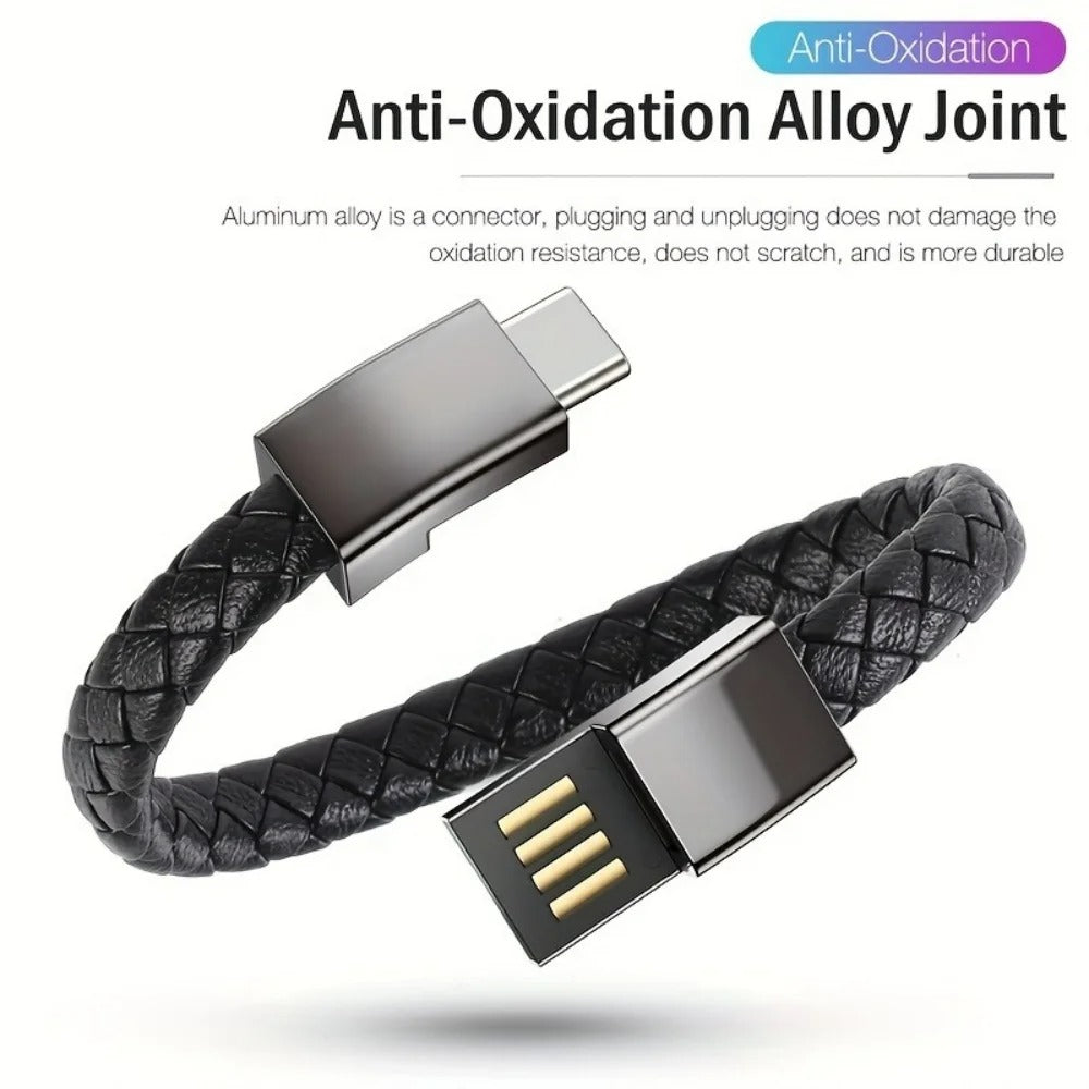 Portable USB To Type C Charging Bracelet