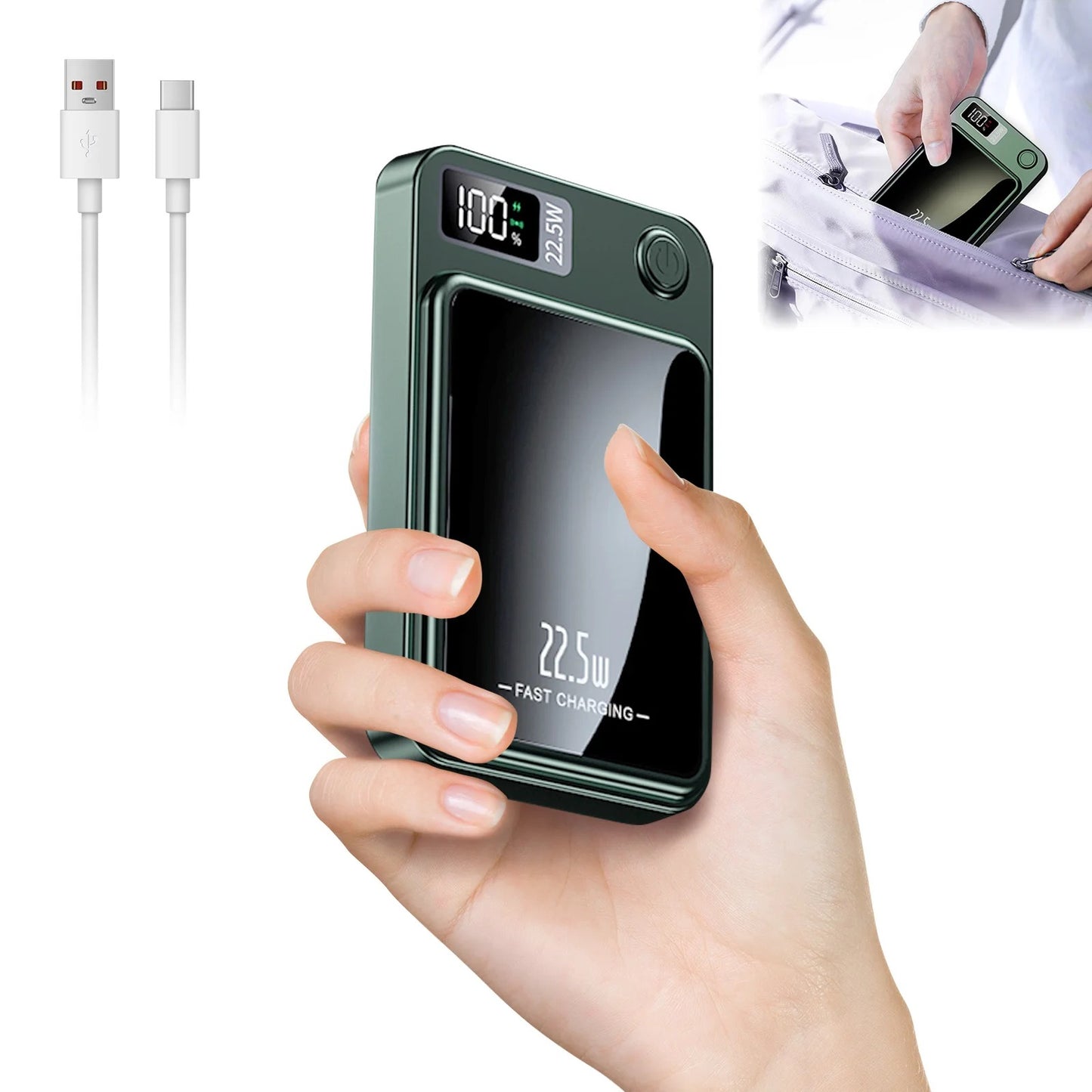 MagSafe-Compatible Magnetic Power Bank